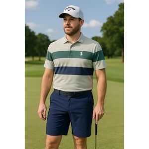 NEW Callaway Mens Golf Shorts 7" Stretch Performance Peacoat Blue Sz 38 MSRP $74